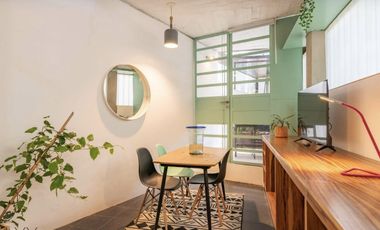 Departamento amueblado en renta  dos plantas, Nápoles, Benito Juarez  CDMX