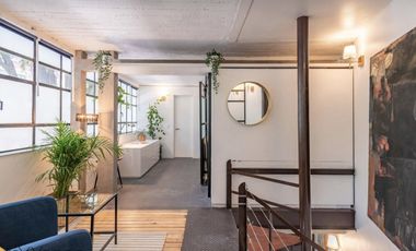 Departamento amueblado en renta  dos plantas, Nápoles, Benito Juarez  CDMX