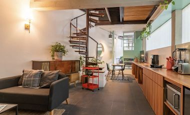 Departamento amueblado en renta  dos plantas, Nápoles, Benito Juarez  CDMX