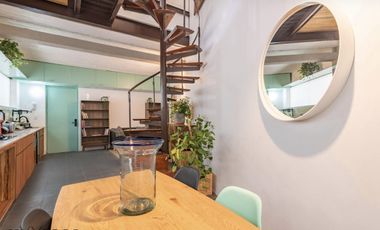 Departamento amueblado en renta  dos plantas, Nápoles, Benito Juarez  CDMX