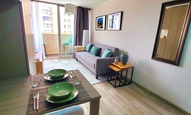 Departamento full amoblado en arriendo en Parque Almagro