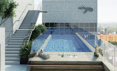 En renta departamento con espectacular vista en City Towers Green