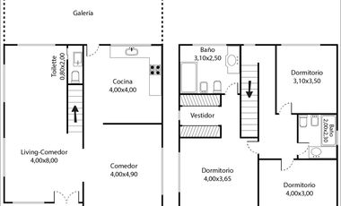 VENTA CASA 4 AMB 2 PLANTAS PISCINA JARDÍN LOTE 1000 M2