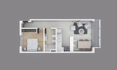 Departamento a estrenar en venta - 1 dormitorio 1 baño - 44mts2 - La Plata [Emprendimiento]