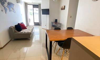 Departamento amoblado 1 dormitorio con balcón en General Paz