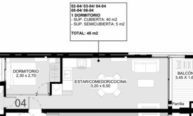 Departamento de 1 dormitorio PREMIUM en Pellegrini al 900