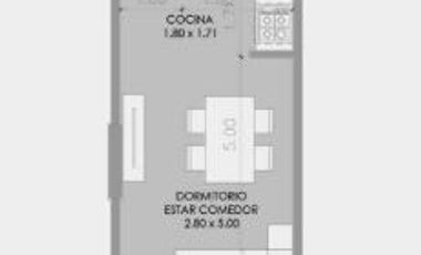 Monoambiente en alquiler ubicado en Balvanera