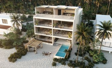 DEPARTAMENTO FRENTE AL MAR, EQUIPADO Y DE LUJO CON PANLES SOLARES EN TELCHAC