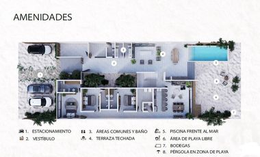 DEPARTAMENTO FRENTE AL MAR, EQUIPADO Y DE LUJO CON PANLES SOLARES EN TELCHAC