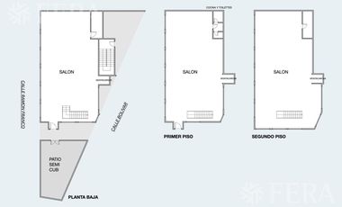 Venta local de 3 pisos en Wilde
