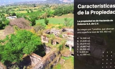 VENTA TERRENO PARA DESARROLLADORES EDO DE MORELOS