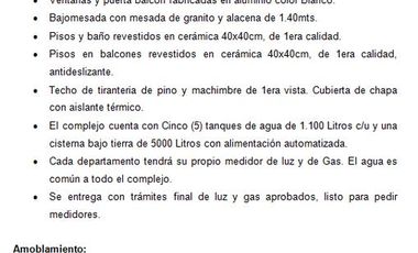 Departamento 2 dormitorios 64 m2 con estacionamiento - Terrazas de NEUQUEN CAPITAL - A estrenar!