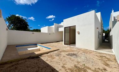 CASA EN VENTA MERIDA, CONKAL, PRIVADA ZENDERA, ENTREGA INMEDIATA.