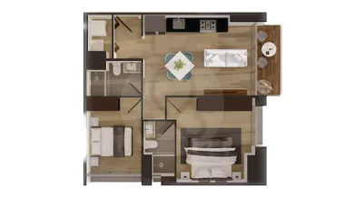 Departamento en venta en Santa Cruz ácatlán