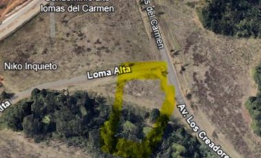 Terreno en venta ubicado en AVENIDA LOS CREADORES ESQUINA LOMA ALTA