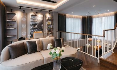 3-story townhouse, Maison 168 Muang Thong project, modern design house. Muang Thong Thani location, close to the expressway, convenient travel, suitab