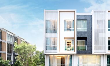 3-story townhouse, Maison 168 Muang Thong project, modern design house. Muang Thong Thani location, close to the expressway, convenient travel, suitab