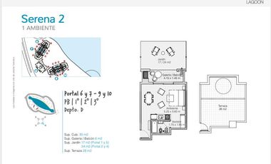 Departamento en  Lagoon Pilar