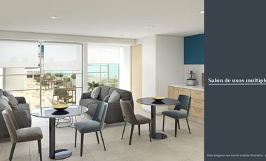 Departamento 55m2 de 1 Recamara con terraza