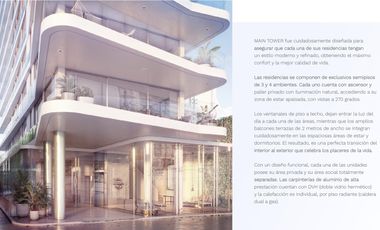 Maintower - exclusivo 4 ambientes con palier privado y amenities- Vicente lopez