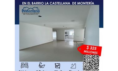 VENTA DE APARTAMENTO EN EL BARRIO LA CASTELLANA DE MONTERIA