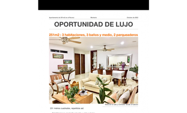 APARTAMENTO GRANDE EN VENTA EN EL BARRIO EL RECREO EN MONTERIA