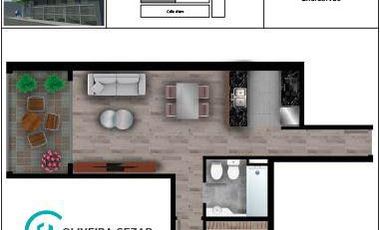 Costa 9 - Alem 1597 - Unidad 04-03 - 2 dormitorios con Balcon esquinero