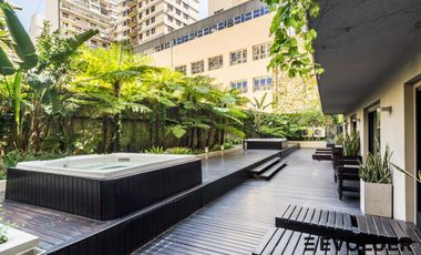 Alquiler Monoambiente amoblado, cochera y amenities.Quartier Basavilbaso.