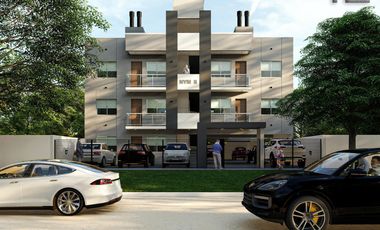 Departamento con espacio vehicular