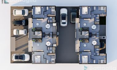 Departamento con espacio vehicular