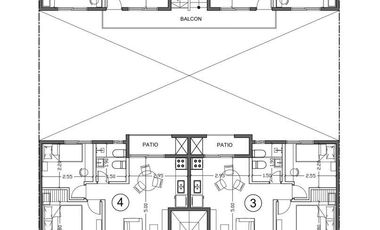 Departamento con espacio vehicular