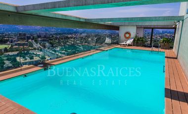 Amoblado y Equipado 1 Dor. Suite Vista al parque Araucano 1Est. 1Bod.