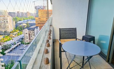 Amoblado y Equipado 1 Dor. Suite Vista al parque Araucano 1Est. 1Bod.