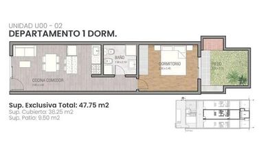 Departamento en  Sargento Cabral  Unidad U00-01