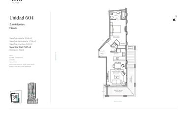 Venta departamento 4 ambientes en Olivos muy luminoso