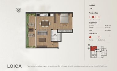 Departamento 2 ambientes en VENTA a Estrenar en SAAVEDRA con Amenities