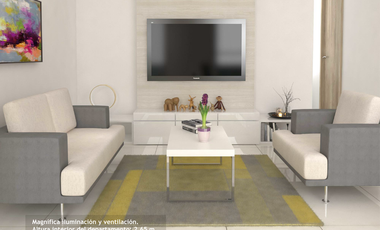 Departamento 67m2 de 2 recamaras con balcon en Portales Benito Juarez