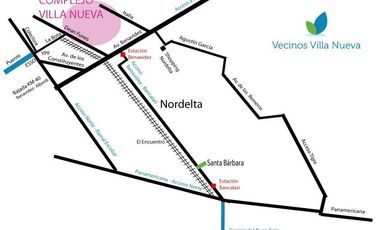 Lote a la laguna de 816 m2