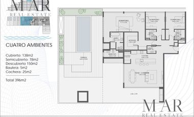 Departamento en Venta  con salida al Río. 3 dorm en suite en Acqua Marinas, Nordelta