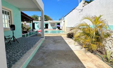 Casa Venta de 1 planta a 2 cuadras del Mar en Chicxulub, Puerto, Mèrida.