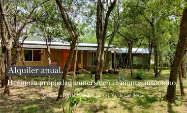 ALQUILER ANUAL | VILLA DE LAS ROSAS Hermosa Propiedad sustentable | Traslasierra