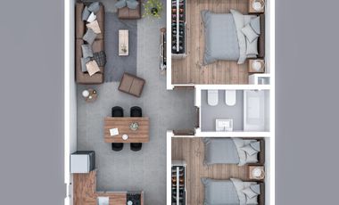 Ph planta baja -venta - 1 dormitorio 1 baño  - 43mts2- La Plata [FINANCIADO]