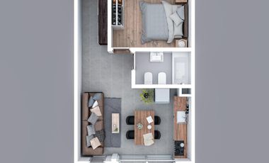 Ph planta baja -venta - 1 dormitorio 1 baño  - 43mts2- La Plata [FINANCIADO]