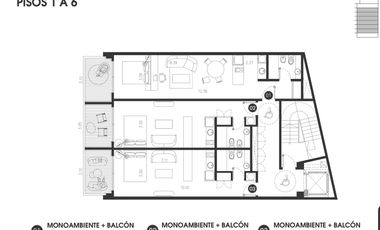 Departamento monoambiente en pozo en  Chacarita OPORTUNIDAD