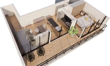 Departamento en  VENTA TAO PARQUE DOS AMBIENTES  BALCON Y COCHERA 2DO PISO