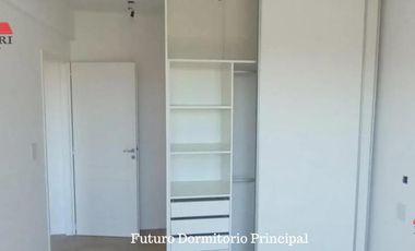 Departamento en pozo cde 3 amb con 2 baños y balcon con parrilla