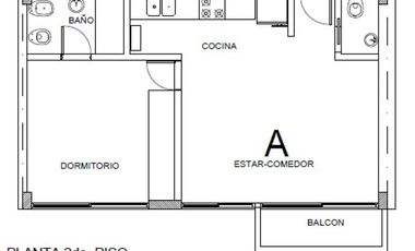 Departamento en venta - 1 Dormitorio 2 Baños - San Pedro
