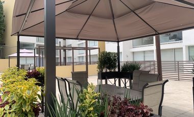 CUAJIMALPA RENTA DEPARTAMENTO CON ROOF GARDEN PRIVADO A 10 MIN DE SANTA