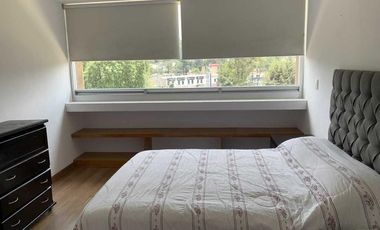 CUAJIMALPA RENTA DEPARTAMENTO CON ROOF GARDEN PRIVADO A 10 MIN DE SANTA