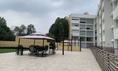 CUAJIMALPA RENTA DEPARTAMENTO CON ROOF GARDEN PRIVADO A 10 MIN DE SANTA